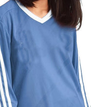 Striped Sides Long Sleeved Jersey Top