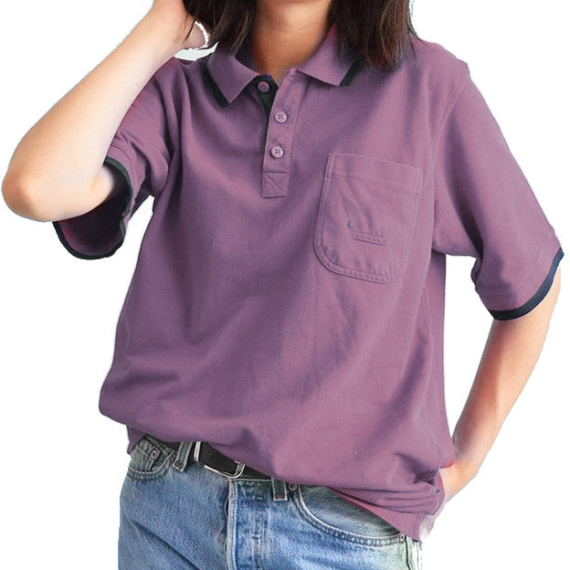 Plain Polo Tee With Chest Pocket